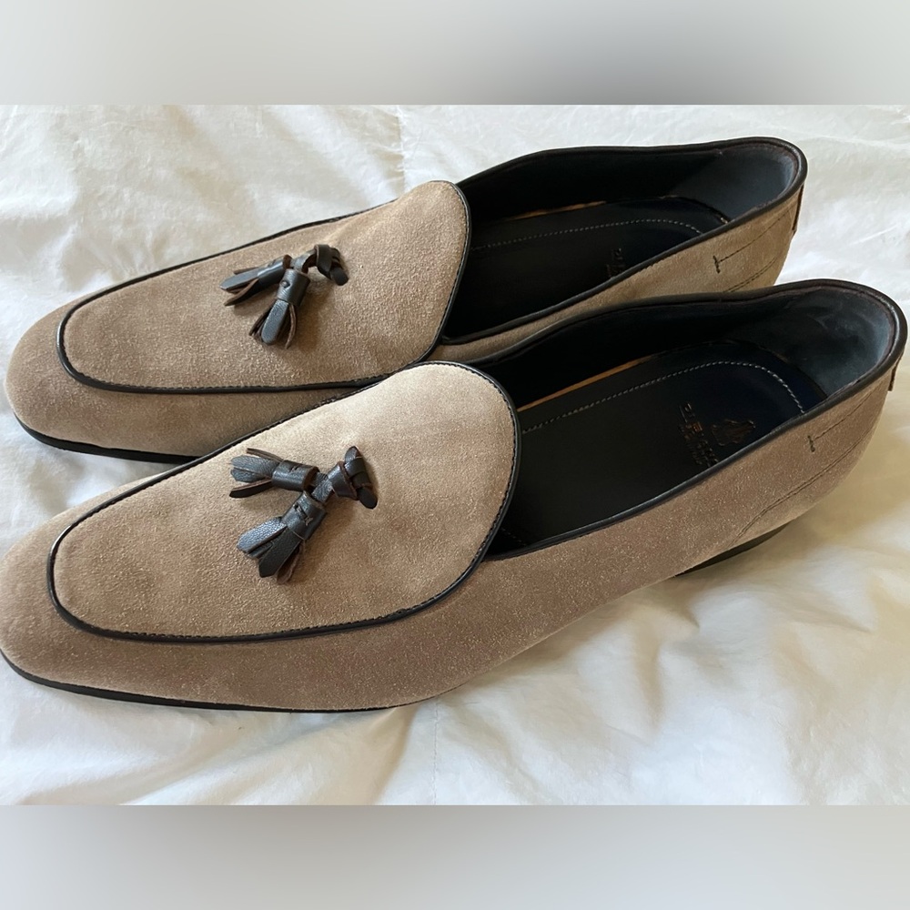 SCARPE DI BIANCO Vomero Tassle Suede Antilope. NWT in box